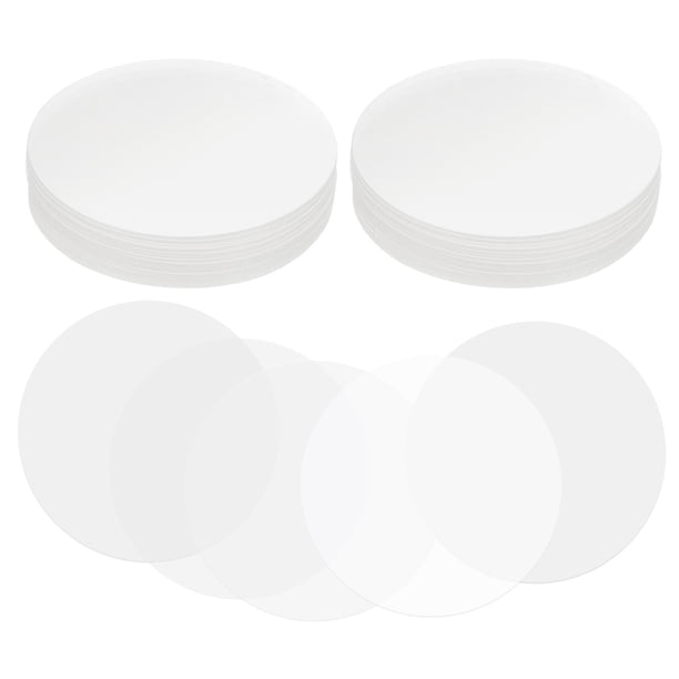 Uxcell 1.3in (34mm) Película para Insignias, 200 Pcs Película Protectora Plástica Circular Transparente para Suministros de Fabricación de Botones de Insignias DIY Artesanías