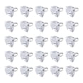 thumbnail image 1 of Uxcell 100Pcs Soportes de estante de plástico, Clip de estante de 5mm, Clavo de estante de acero, Claro, 1 of 3