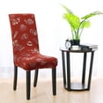 thumbnail image 4 of Unique Bargains Stretch Spandex Dining Chair Covers Protector Set of 4, 4 of 7