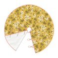 thumbnail image 3 of Balery Flower Printed Christmas Tree Skirt , Merry Christmas Party Christmas Tree Decoration,Adjustable Tree Skirt-36", 3 of 8