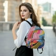 thumbnail image 6 of FORMRS Mini Backpack Purse for Women Travel Daypack Casual Shoulder Bag, Stripes Pattern, 6 of 7