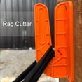thumbnail image 4 of Wall Mounted Rag Cutter, Space Saving High Sharpness Blades Rag Cutter Convenient Ergonomic Handle Easy Cutting Multipurpose  for Old Sheets, 4 of 7