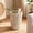White, variant on YAWUBT Wicker Waste Basket, Handwoven Water Hyacinth Trash Can Small Bathroom Trash Can Boho Woven Decorative Office Garbage Cans for Bedroom Bathroom Kitchen Living Room