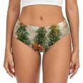 thumbnail image 1 of Fotbe Holiday Christmas Stars Calzones Estampados para Mujer – Ropa Interior de Algodón, Cómoda, Suave y Elástica-Medium, 1 of 6