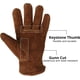 thumbnail image 3 of Guantes de trabajo YUANXCMXG aislamiento térmico invierno cuero, 3 of 4
