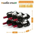 thumbnail image 7 of Mango Steam 6 Bottle Counter-top Wine Rack - Storage Organizer for Kitchen Countertops, Pantry, Fridge - (Black), 7 of 7