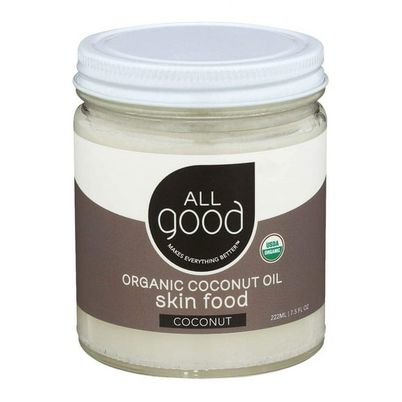 All Good Organic Coconut Oil Skin Food - Cuidado hidratante natural de la piel - Sin OGM - Vegano (coco)