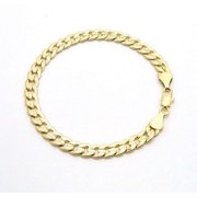 MEGADEALZZZ Miami Cuban Link Chain Diamond Clasp 14K Gold Filled High Polish Finsh Stainless Steel Bracelet