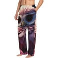 thumbnail image 6 of Salouo Cute Flower Owl Print Pajama Pants for Men, Lounge Pants Elastic Waistband Casual Men's sleepwear Loungewear Sleep Pajama Pant -XX-Large, 6 of 7