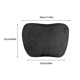 thumbnail image 5 of Riwesomey Reposacabezas de coche de felpa Universal en forma de S, relajante, ergonómico, suave, con cremallera, cojín desmontable, accesorios de pieza Automoción decorativa y accesorios Negro Riwesomey VI022350-01, 5 of 6
