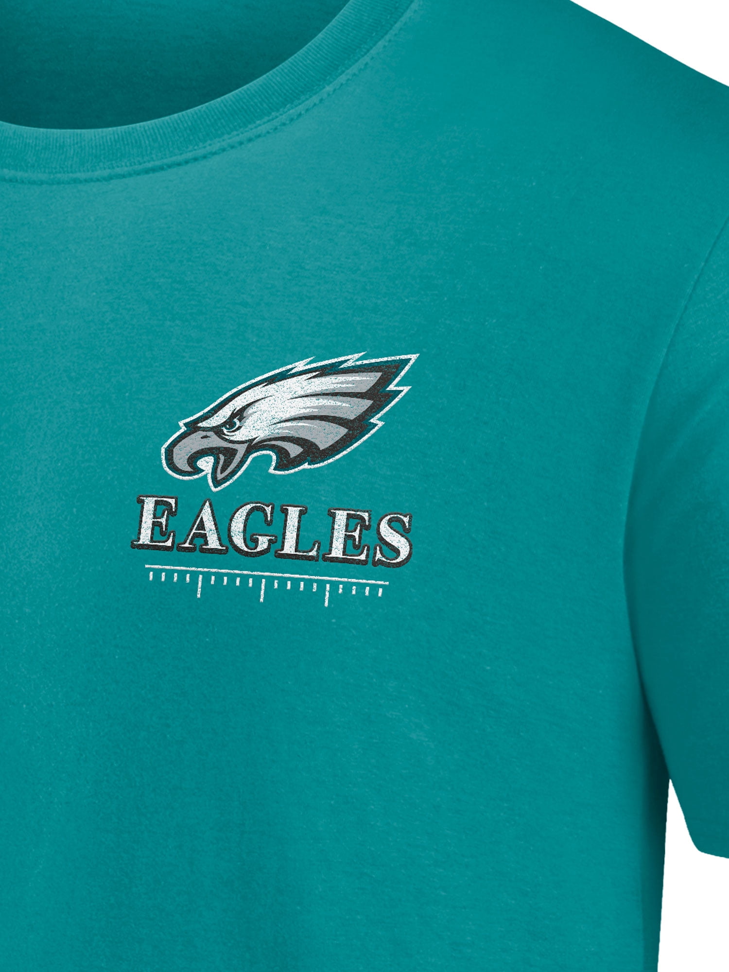 NFL Philadelphia Eagles Men's Cotton Faded Teal Short Sleeve T-Shirt