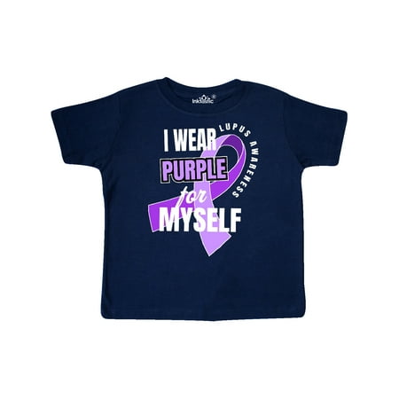 

Inktastic I Wear Purple For Myself Lupus Awareness Gift Toddler Boy or Toddler Girl T-Shirt