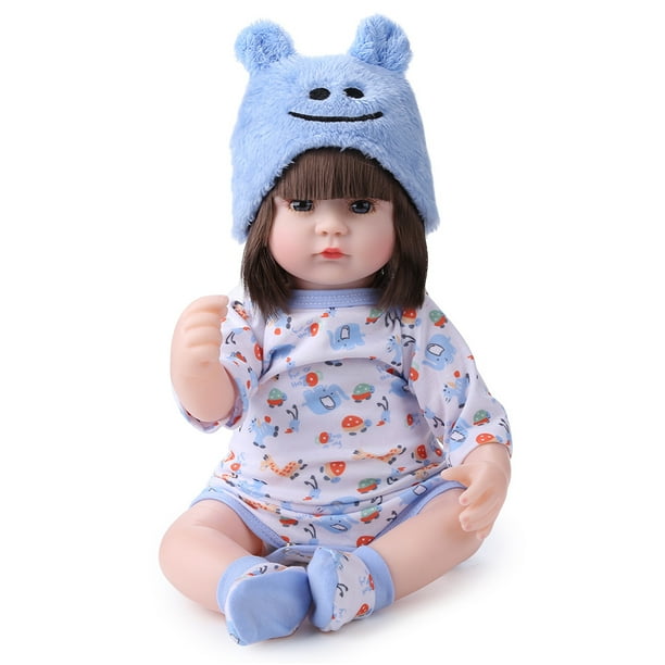 Muñeca Reborn realista de 42cm animales de simulación muñeca esmaltada para bebé recién nacido juguete para niños