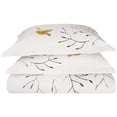 thumbnail image 2 of Swallow Cotton 3-Piece Duvet Cover Set by Blue Nile Mills, California King, Gold, 2 of 4