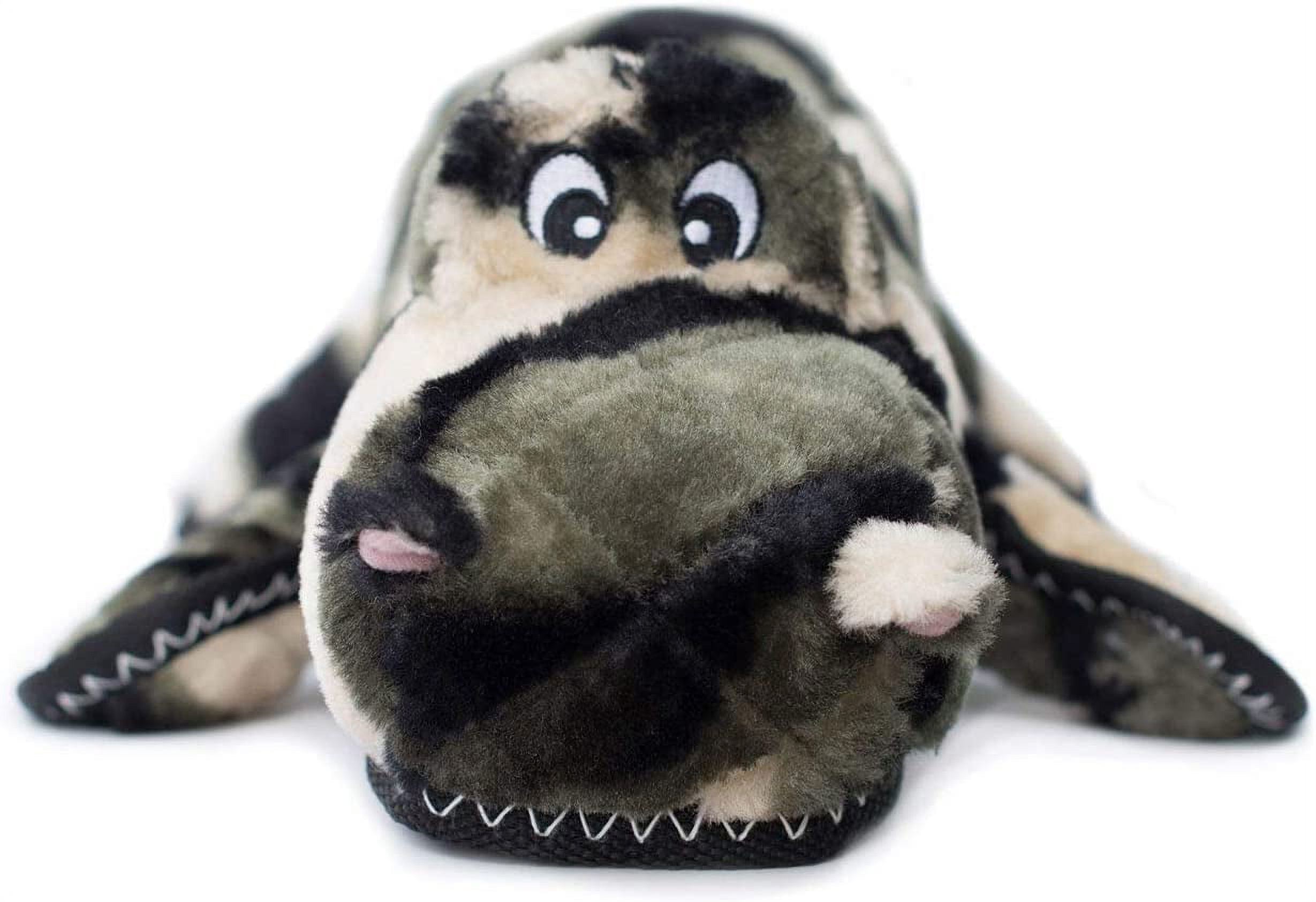 ZippyPaws 817064 Grunterz Plush Z-StitchCameron the Camo Gator Dog Toy - Extra Large