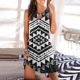thumbnail image 2 of IROINNID Sundress For Women Strapless Sleeveless Casual Loose Summer Tank Dress Hollow Out Beach Dresses Round Neckline Print Dress, 2 of 5