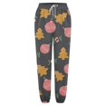 thumbnail image 2 of Gibobby pantalones de yoga Leggings sueltos con cordón de cintura elástica para mujer, pantalones casuales con estampado navideño, pantalones de chándal para correr (Amarillo, M), 2 of 3