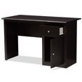 thumbnail image 3 of Baxton Studio Belora Bureau d'Écriture Moderne Contemporain en Brun Wenge, 3 of 9