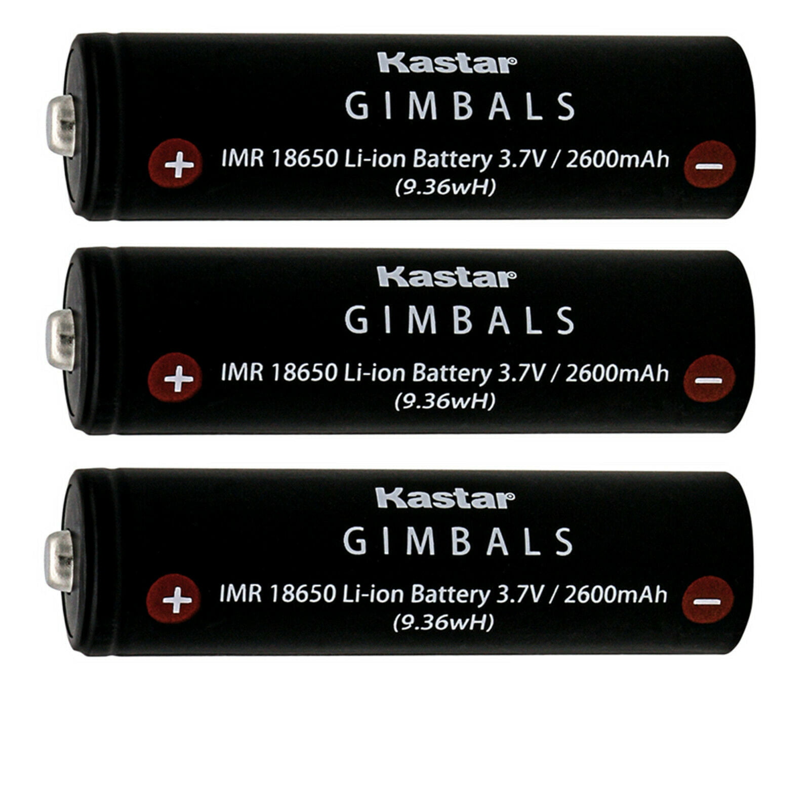 Moza Air 2 Gimbal Stabilizer GMB-B118 Battery Rage Feiyu-Tech AK2000 AK4000 AK4500 Gimbals GP-PRO Gen 1 Gimbal EVO GP RAGE3 Kastar 4-Pack Battery 3.7V 2600mAh Compatible with GMB-B117