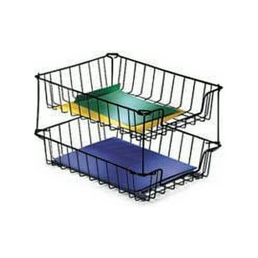 Fellowes Letter Tray, Desktop Metal Wire 3" Paper Organizer