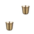 thumbnail image 1 of Tazas de café de doble pared Bearachild 80ML Oro 2piezas, 1 of 6