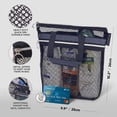thumbnail image 2 of Bolsa de ducha portátil de malla de 10.2 x 9.9 pulgadas con cierre y 2 bolsillos. DV Lifestyle - Bolsa de ducha ideal para gimnasio, viajes, campamento, playa, protector solar, recámara, 2 of 6