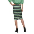 thumbnail image 3 of Moomaya Printed Knee Length Skirt For Women Plus Size Poly Spandex Skirt, 3 of 6