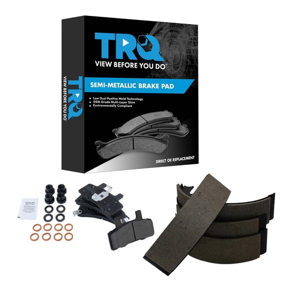 TRQ Brake Pads Semi-Metallic Front & Rear Fits 91-00 Cadillac 88-02 Chevrolet GMC