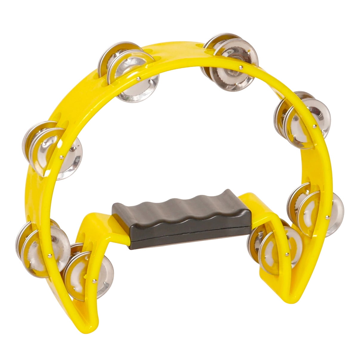 Crescent Tambourine, Yellow, 16 Jingles