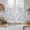 White, variant on Navy Blue Leaves Kitchen Curtain for Berdoom Living Room Cafe 45 Inch Length, Vintage Summer Botanical Farmhouse Rustic Tiers Curtains Light Filtering Drapes Window Treatment 2 Panels 52"Wx45"L