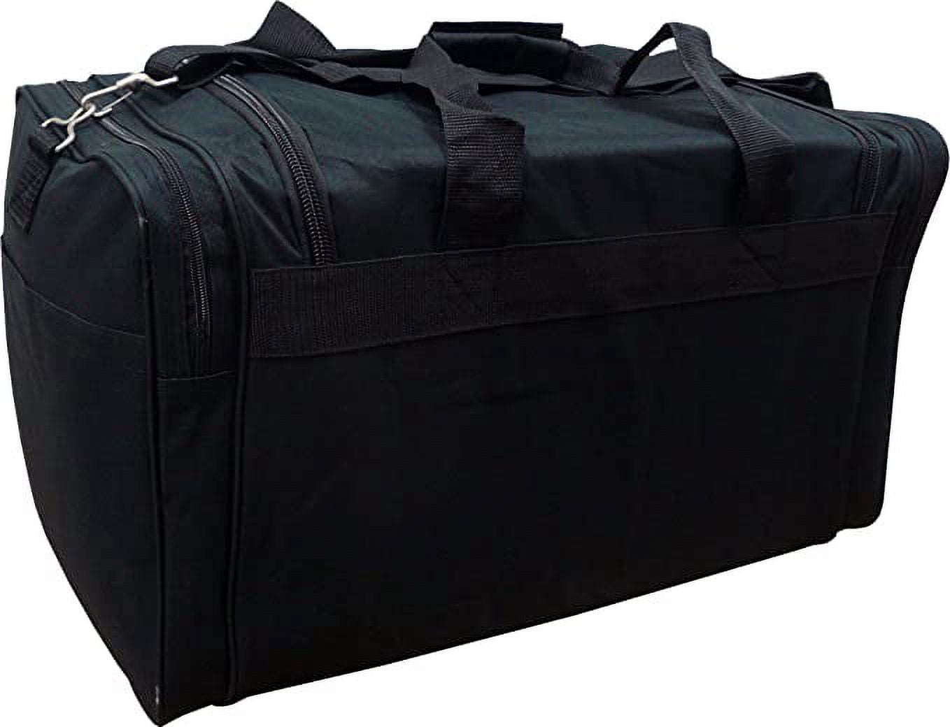 Track USA by Triple Gear Heavy Duty 19" Sport and Travel Duffle Bag (Black)