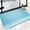 White-0, variant on Ultra Soft Absorbent Bath Mat 20x31.5 Inch Fluid Smoke Aurora Art Style, Denim Jean Print