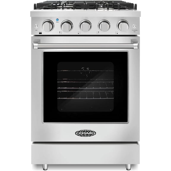 24 in. Haven Collection 3.73 cu. ft. 4 Burner Gas Range in Stainless Steel