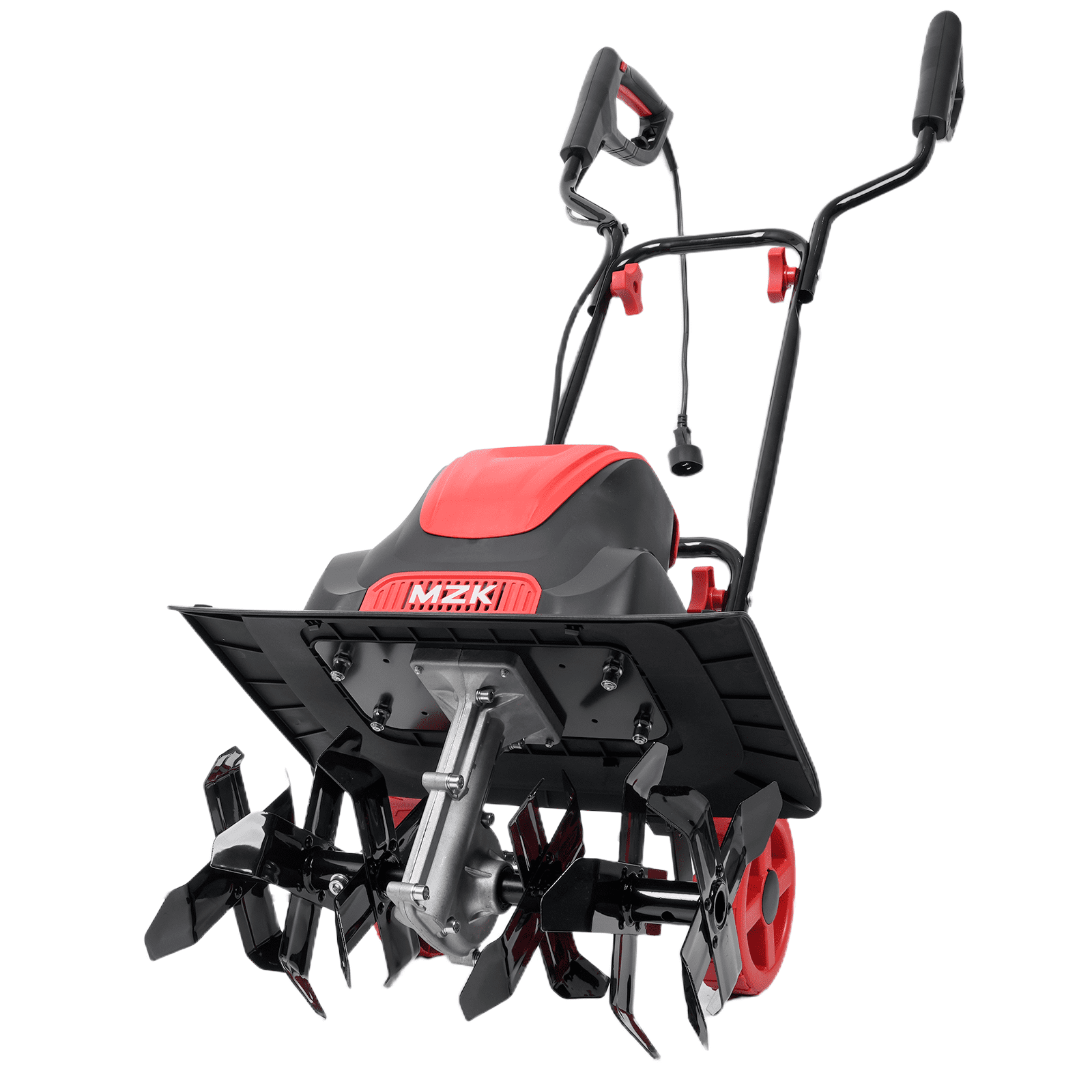 T M  MZK 16-Inch 13-Amp Electric Tiller, Foldable Rototiller, 8-Inch