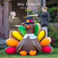 thumbnail image 2 of VIVOHOME 5ft Height Thanksgiving Inflatable LED Lighted Turkey with Hat Blow up Outdoor Lawn Yard Decoration, 2 of 4