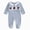 Blue, variant on Fall Baby Boy Footie Romper Football/DuckJumpsuit Footed Clothes Knit Outfit(3-6 Months,Green)