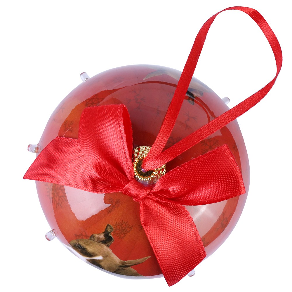 Dog Collection Twinkling Lights Christmas Ball Indoor Decorative Ornament