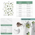 thumbnail image 6 of Green Olive Branches Balloon Curtains for Windows, Bedroom Curtains 54 Inch Length, Spring Pastoral Leaves Botanical Tie Up Curtains Panels Thermal Insulated Bathroom Curtains Window 42"x54", 6 of 8