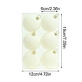 thumbnail image 3 of DefiDgd 6pcs 2.36inch Christmas Velvet Balls Ornaments for Xmas Tree,Flocked Shatterproof Velvet Christmas Balls Hanging Decoration for Xmas Tree Holiday Home Wedding Party Decoration(White), 3 of 6