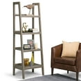 thumbnail image 4 of Simpli Home Sawhorse Ladder Shelf-Finish:Medium Saddle Brown, 4 of 12