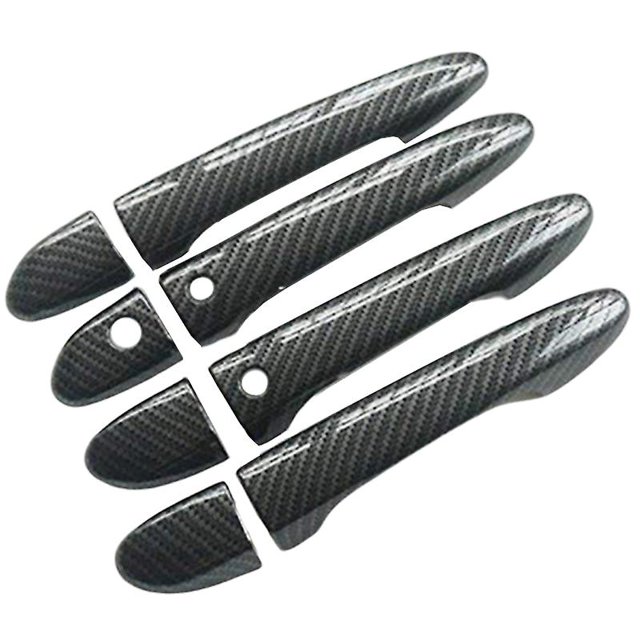 Cubierta de la manija de la puerta de la fibra de carbono para Mazda 2 3 6 Cx-3 Cx-5 Cx-9 Afortunado Sencillez