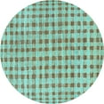 thumbnail image 1 of Ahgly Company Indoor Round Abstract Light Blue Contemporary Area Rugs, 8' Round, 1 of 4