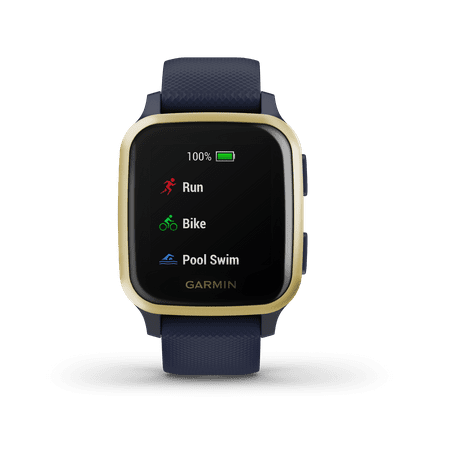 Garmin USA - Venu Sq Music Edition GPS Smartwatch 33mm Fiber-Reinforced Polymer - Navy
