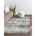 thumbnail image 3 of Unique Loom Del Mar Collection Area Rug - Lucille (4' 1" x 6' 1" Rectangle Dark Gray/Ivory), 3 of 10