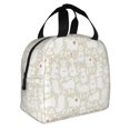 thumbnail image 2 of Fotbe White Rabbit Bolsa Térmica con Estampado y Forro de Aluminio Grueso Bolsa de Almuerzo con Bolsillo Frontal para Hombres y Mujeres, Ideal para Trabajo, Escuela, 2 of 8