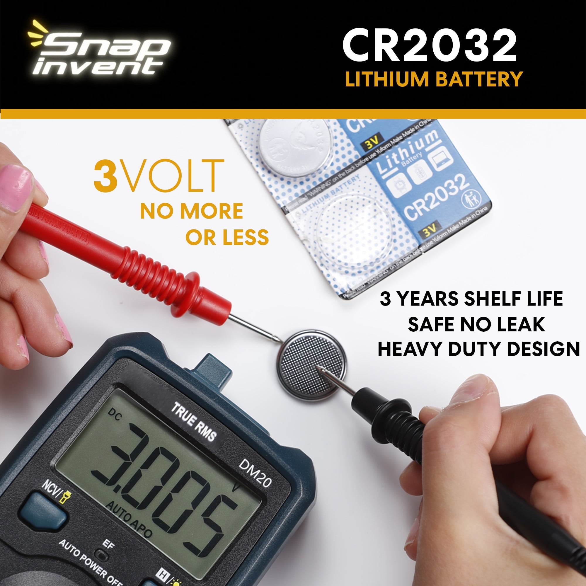 KITOSUN Pilas CR2032 de litio de 3 V - 10 unidades de 3 voltios CR 2032  botón de litio de repuesto para Apple Airtag llave de coche control remoto