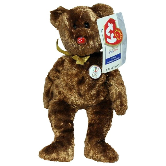 Ty Beanie Baby: Champion Turkey FIFA World Cup Bear | Stuffed Animal | MWMT