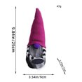 thumbnail image 3 of Halloween Witch Gnomes Plush Decor,Halloween Bat Wing Gnome Decorations, Handmade Knit Witch Swedish Tomte Gnome Nisse Scandinavian Ornaments Gnomes Figurine Tabletop Decor, 3 of 7