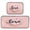 Heart-shaped with Word Love, variant on 2-Piece Kitchen Mat Set Non Slip Washable Floor Mats Decorative Rugs for Kitchen Sink Laundry Mystical Silhouette