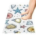 thumbnail image 4 of Bath Mat Soft Plush Non-Slip Absorbent Bathroom Rugs 39"x20" Seashells and Coral, 4 of 8